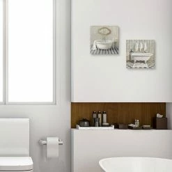 Master Piece Vintage Inspired Bathroom Canvas Wall Art 2-piece Set -Master Piece Shop unnamed file 1921