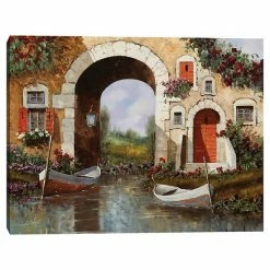 Master Piece Le Barche Sotto Canvas Wall Art