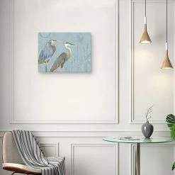 Master Piece By The Shore I Egret Canvas Wall Art -Master Piece Shop unnamed file 1955
