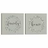 Master Piece Bouquet Grace Family & Home Wreath Canvas Wall Art 2-piece Set