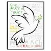 Master Piece Give Peace A Chance Canvas Wall Art