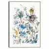 Master Piece Breezy Florals II Colorful Framed Wall Art