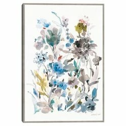Master Piece Breezy Florals II Colorful Framed Wall Art