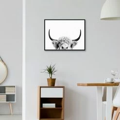 Master Piece Peeking Cow Framed Wall Art -Master Piece Shop unnamed file 2153