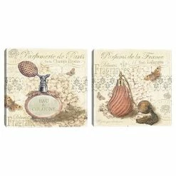 Master Piece Parfumerie De Paris I & II Canvas Wall Art 2-piece Set