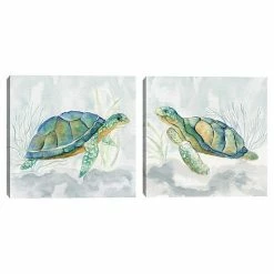 Master Piece Riding The Current I & II By T Studios Canvas Wall Art 2-piece Set