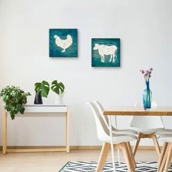 Master Piece Farm Chicken & Cow Canvas Wall Art 2-piece Set -Master Piece Shop unnamed file 225