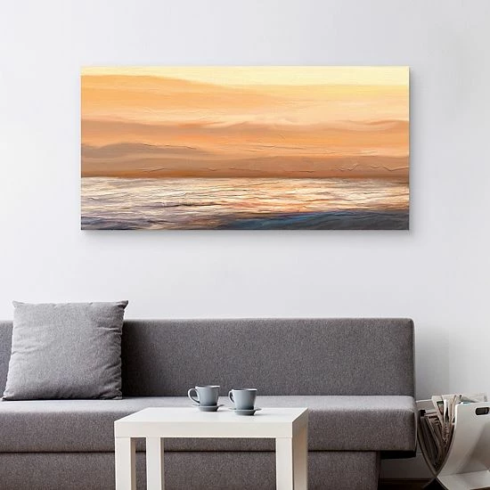 Master Piece Sunset Waters Canvas Wall Art By Studio Arts 2 Master Piece Sunset Waters Canvas Wall Art By Studio Arts - Image 2