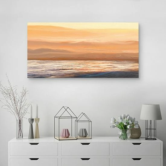 Master Piece Sunset Waters Canvas Wall Art By Studio Arts 3 Master Piece Sunset Waters Canvas Wall Art By Studio Arts - Image 3