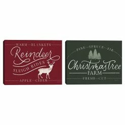 Master Piece Vintage Christmas III Red & I Green Wall Decor