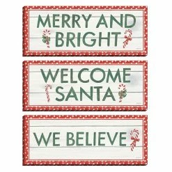 Master Piece Welcome Christmas Sign I & II & III Wall Decor