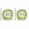 Master Piece Watercolor Lemon Wreath Gather & Home Wall Decor
