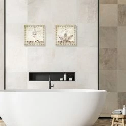 Master Piece Simply Elegant Bath I & II Canvas Wall Art 2-piece Set -Master Piece Shop unnamed file 233