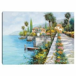 Master Piece Lungo Lago Canvas Wall Art