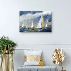 Master Piece Indigo Swells Sailboat Canvas Wall Art -Master Piece Shop unnamed file 2346