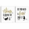 Master Piece Pet Love III & IV Cat Canvas Wall Art 2-piece Set