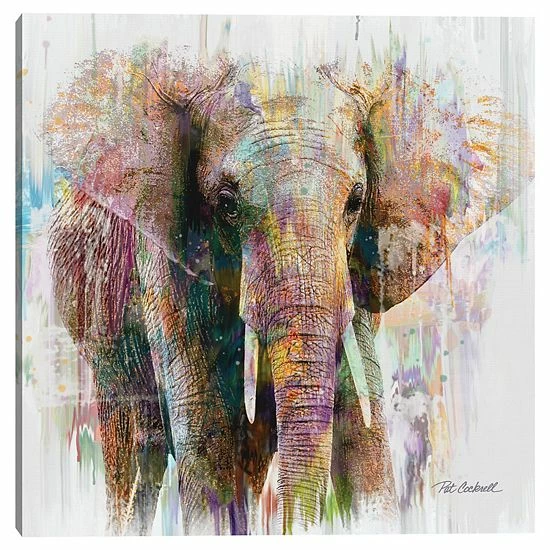 Master Piece Elephant Portrait Canvas Wall Art 1 Master Piece Elephant Portrait Canvas Wall Art