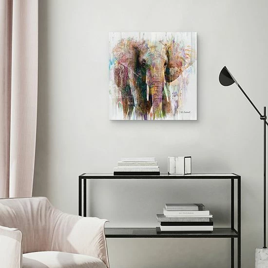 Master Piece Elephant Portrait Canvas Wall Art 4 Master Piece Elephant Portrait Canvas Wall Art - Image 4