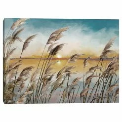 Master Piece Morning Reeds Canvas Wall Art