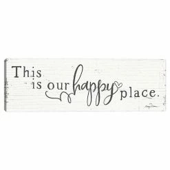 Master Piece Life At Home IX Happy Place Canvas Wall Art