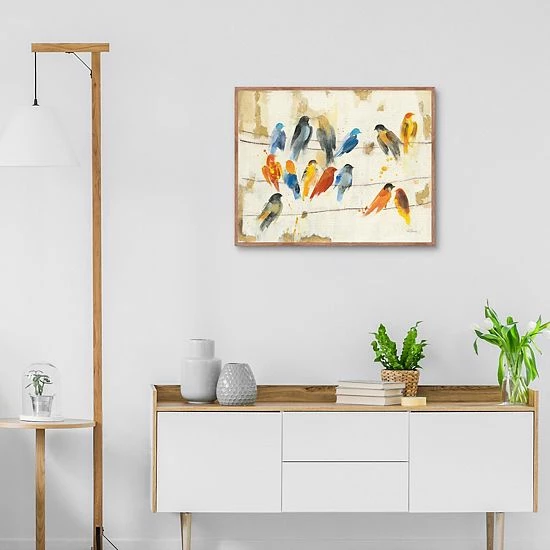 Master Piece Town Meeting Birds Framed Wall Art 4 Master Piece Town Meeting Birds Framed Wall Art - Image 4