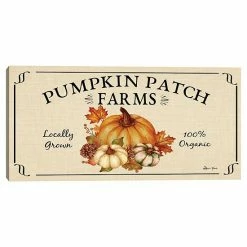 Master Piece Pumpkin Patch Horizontal Ivory Wall Decor