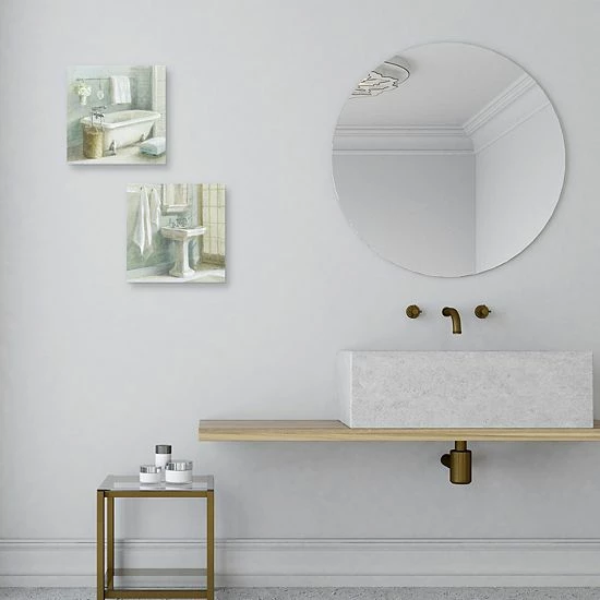 Master Piece Refresh Bath I & II Canvas Wall Art 2-piece Set 2 Master Piece Refresh Bath I & II Canvas Wall Art 2-piece Set - Image 2