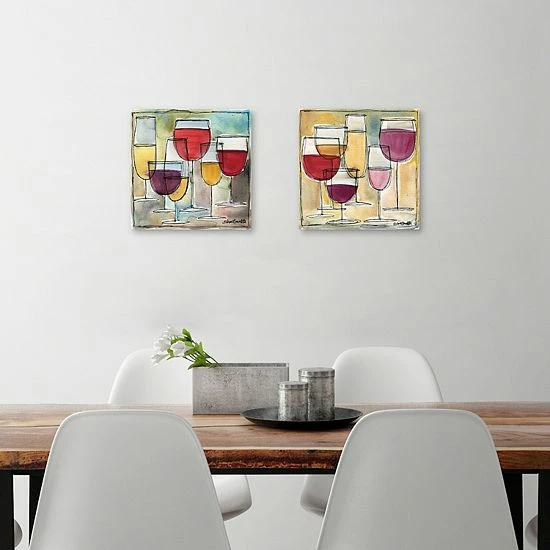 Master Piece Wine Glass I & IV Canvas Wall Art 2-piece Set 3 Master Piece Wine Glass I & IV Canvas Wall Art 2-piece Set - Image 3