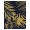 Master Piece Tropical Gold Finish Canvas Wall Art