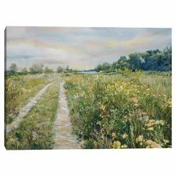 Master Piece Meadow By The Lake Canvas Wall Art By Studio Arts