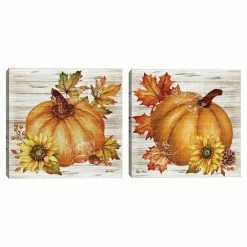 Master Piece Watercolor Autumn Square I & II Wall Decor