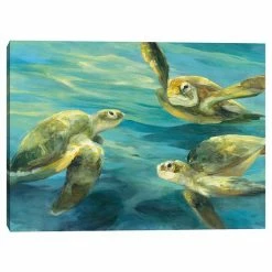 Master Piece Sea Turtles Canvas Wall Art