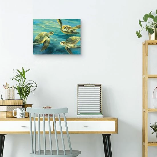 Master Piece Sea Turtles Canvas Wall Art 3 Master Piece Sea Turtles Canvas Wall Art - Image 3