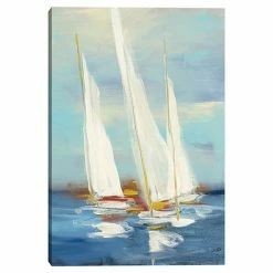Master Piece Summer Regatta III Sailboat Canvas Wall Art
