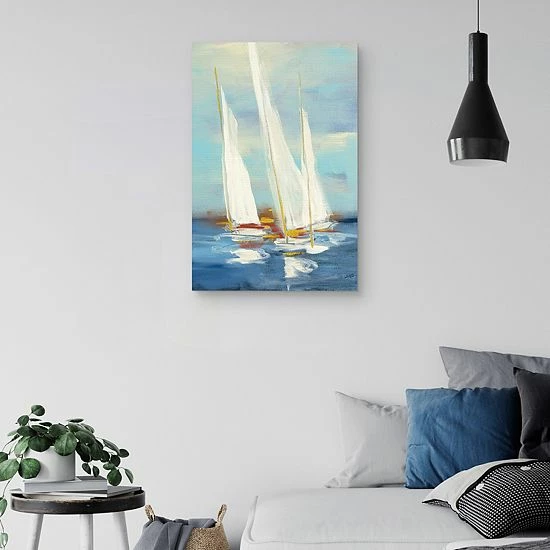 Master Piece Summer Regatta III Sailboat Canvas Wall Art 2 Master Piece Summer Regatta III Sailboat Canvas Wall Art - Image 2