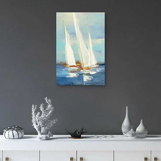Master Piece Summer Regatta III Sailboat Canvas Wall Art 3 Master Piece Summer Regatta III Sailboat Canvas Wall Art - Image 3