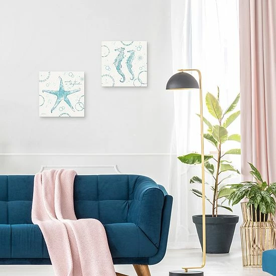 Master Piece Coastal Splash I & III By Katie Pertiet Canvas Wall Art 2-piece Set 4 Master Piece Coastal Splash I & III By Katie Pertiet Canvas Wall Art 2-piece Set - Image 4