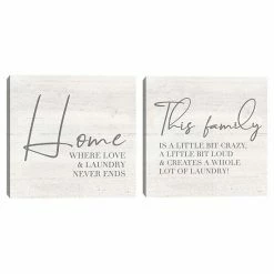Master Piece Laundry Room Humor III & IV Canvas Wall Art 2-piece Set