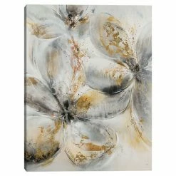 Master Piece Silver Petals Wall Decor