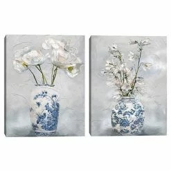 Master Piece Chinoiserie I & II By Studio Arts Canvas Wall Art 2-piece Set