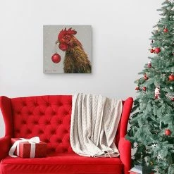 Master Piece Rooster With Red Christmas Ball Wall Decor -Master Piece Shop unnamed file 2707