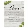 Master Piece Love Never Fails Canvas Wall Art