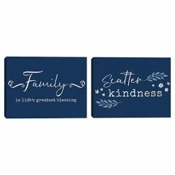 Master Piece Family Kindness Canvas Wall Art 2-piece Set