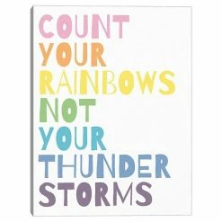 Master Piece Count Your Rainbows Canvas Wall Art