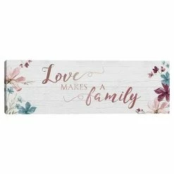 Master Piece Love Makes A Family Canvas Wall Art