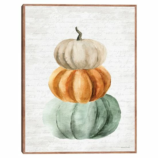 Master Piece Pumpkin Stack Framed Canvas Wall Art 1 Master Piece Pumpkin Stack Framed Canvas Wall Art