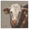 Master Piece Patty The Brown Christmas Cow Wall Decor