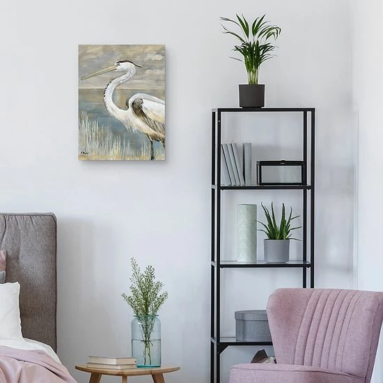 Master Piece Golden River Heron Canvas Wall Art 2 Master Piece Golden River Heron Canvas Wall Art - Image 2