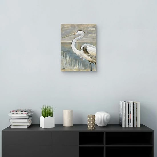 Master Piece Golden River Heron Canvas Wall Art 3 Master Piece Golden River Heron Canvas Wall Art - Image 3