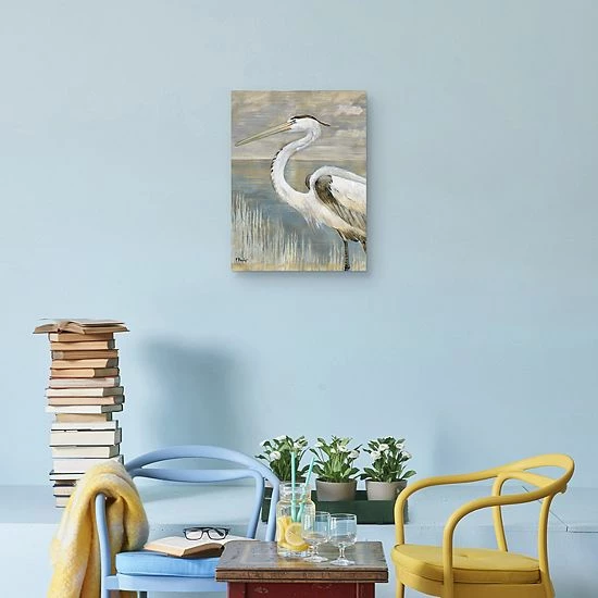 Master Piece Golden River Heron Canvas Wall Art 4 Master Piece Golden River Heron Canvas Wall Art - Image 4